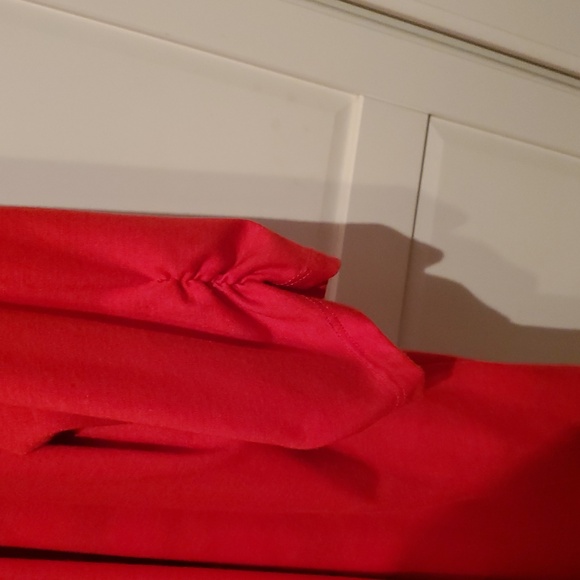 Serengeti 2X Cardigan Top With Built In Shirt Red Zebra Print Bling - Picture 8 of 12